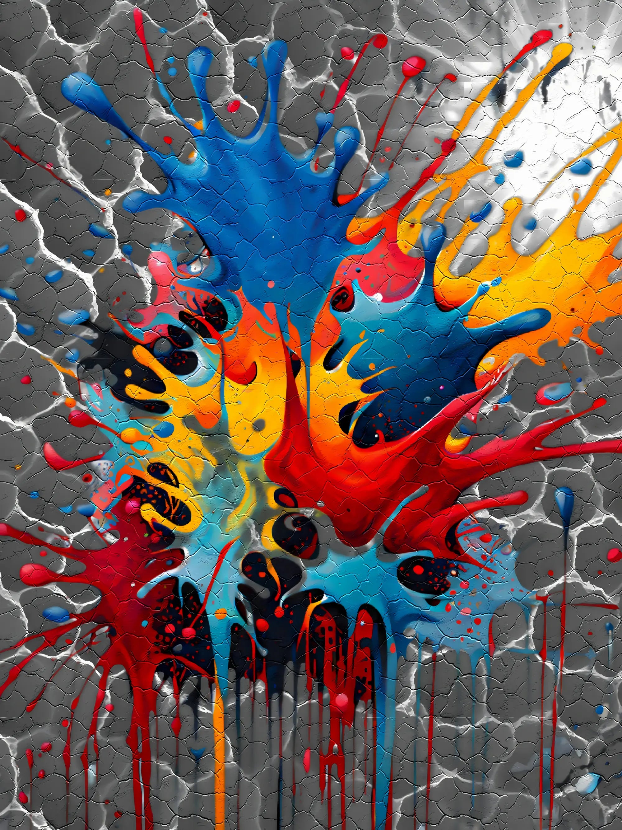 Colour Revolt Artwork - Bold Expressions Collection Moss' Gallery